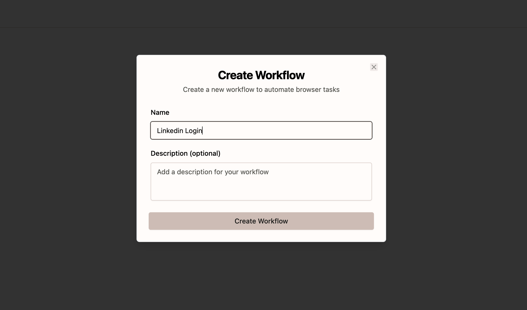 Creating the login workflow